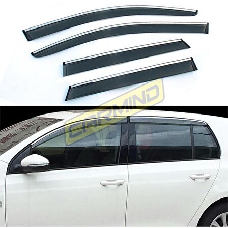 Volkswagen Golf 6 Krom Çıtalı Cam Rüzgarlığı 2009-2012